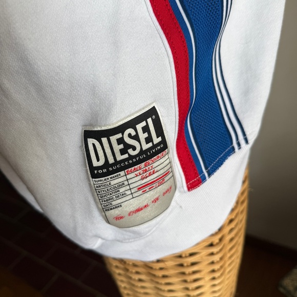 Diesel rare Y2K open back flying panther sweatshirt Small - Picture 6 of 13